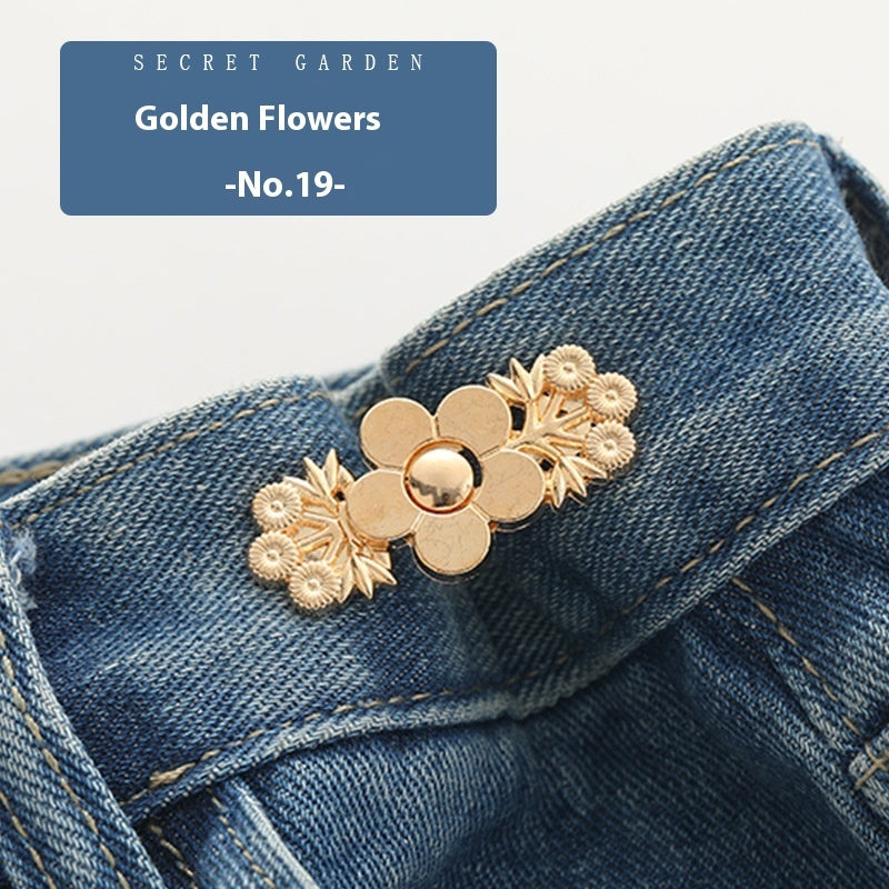 Waist Button Metal Buckle Nail-free Snap Fastener