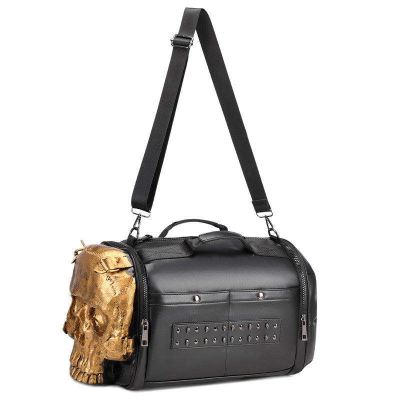 Three-dimensional Trendy Cool Skull Single Room Crossbody Portable Travel Bags