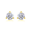 Frozen Frame - Set With 0.5-carat Top-quality Moissanite S925 Silver And Platinum-plated Stud Earrings, A Fashionable And Trendy Accessory That Can Be Tested With A Diamond Pen In Gold Rose Gold