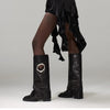 Women's All-matching Mid Heel Knee-high Boots