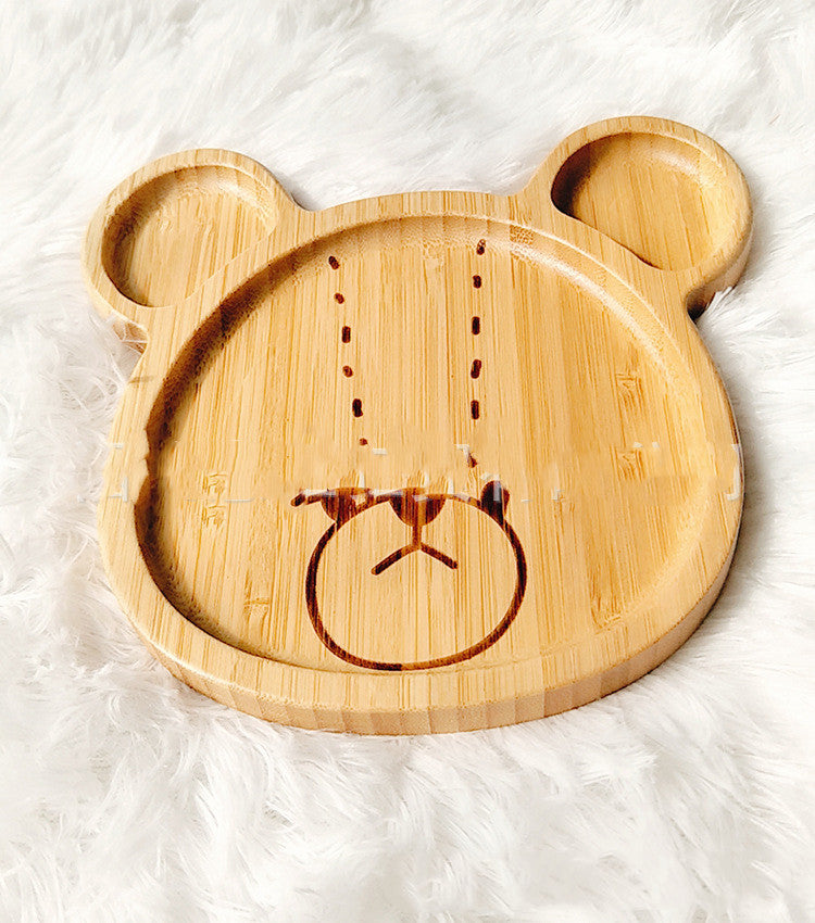 Bamboo children's cartoon plate