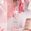 Flat Bottle Silicone Jacket Glass Glass Flower Cute Girl Heart Glass
