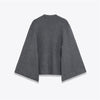 Women's Fashionably Simple Knitted Slit Sleeve Coat