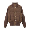 Knitted Stitching Color Contrast Casual Cotton-padded Jacket