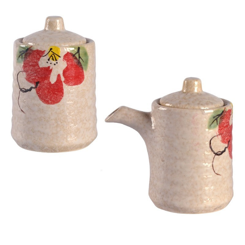 Seasoning Soy Sauce Ancient Simple Japanese Ceramic Oil Pot