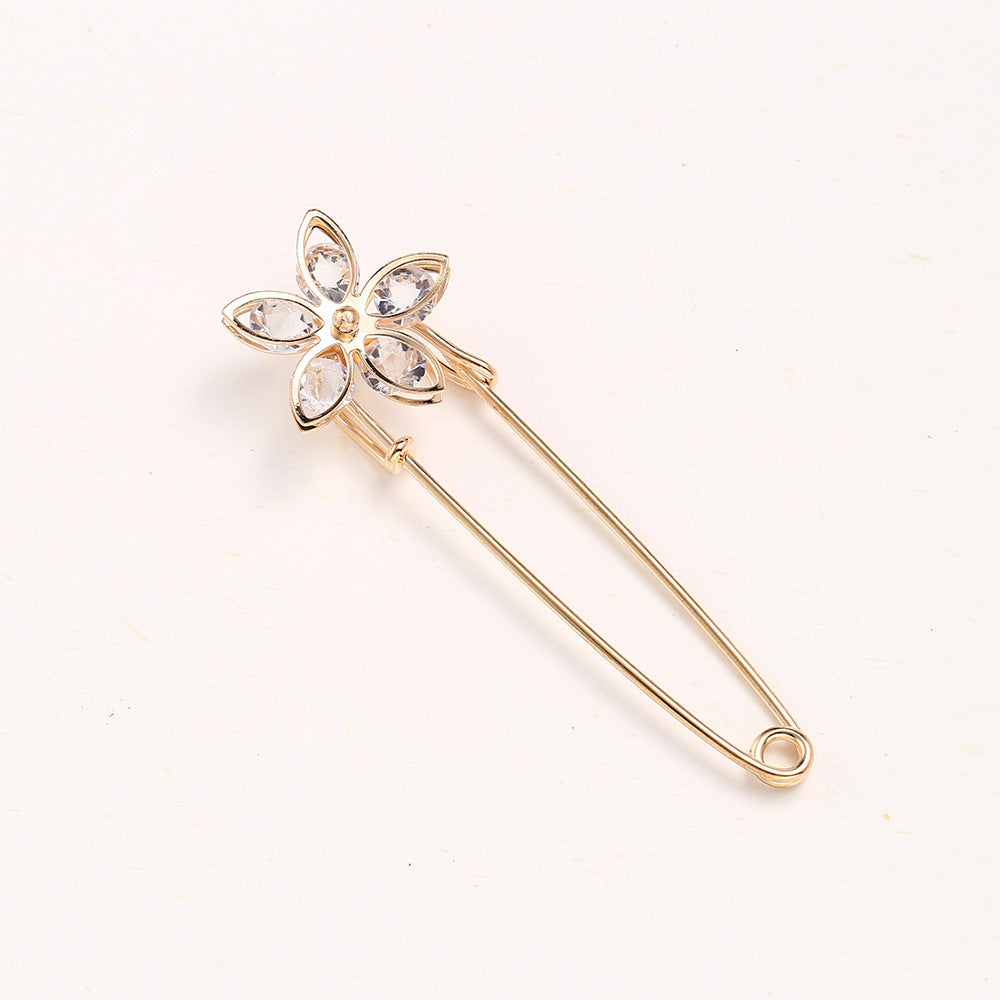 Cross-border Pearl Waist Of Trousers Pin Fixed Clothes Skirt Brooch Belt Buckle