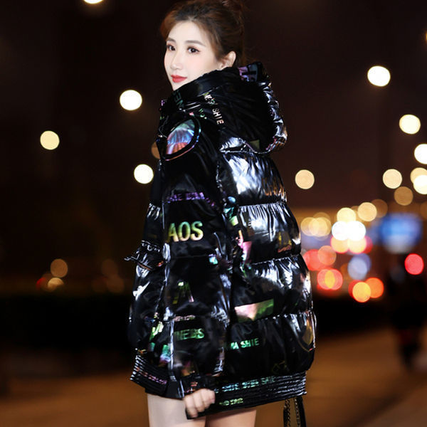Colorful Wash-free Bright Face Down Padded Jacket Women
