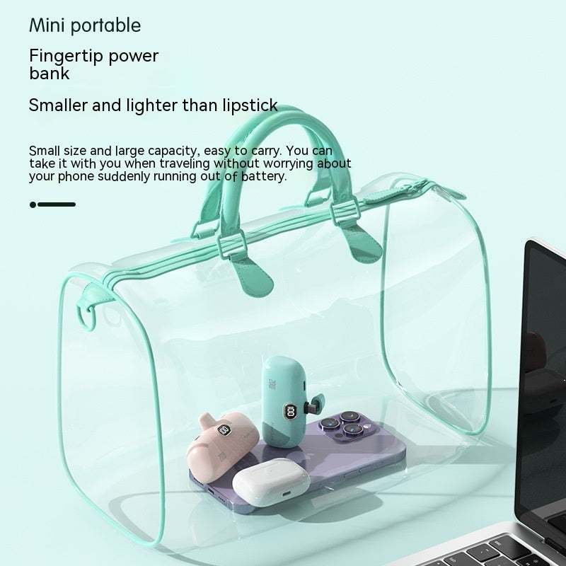 Pocket Wireless Capsule Power Bank Small Portable Power Source Power Bank Mini Fast Charge