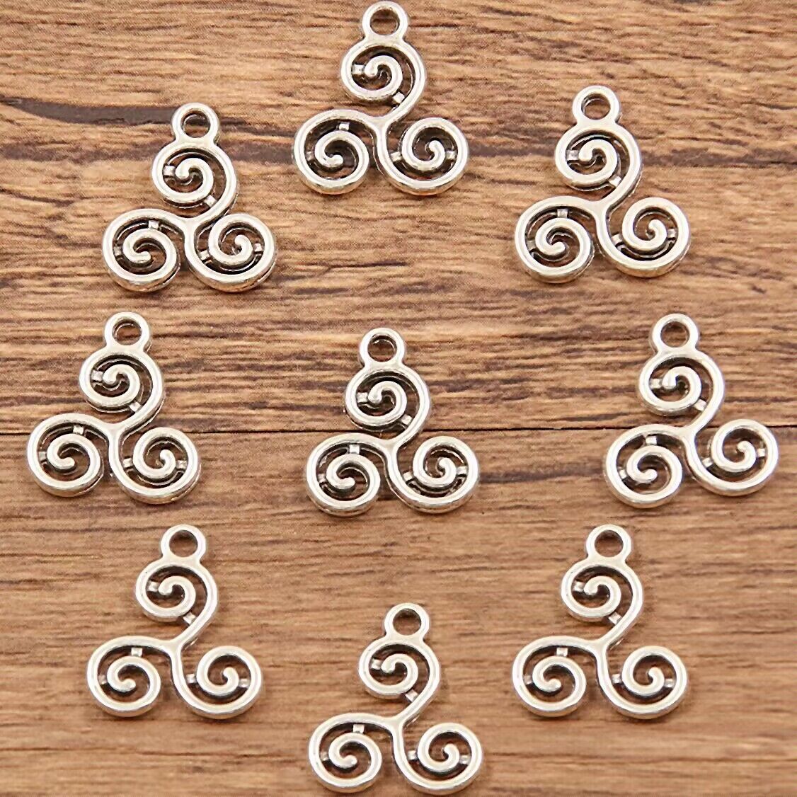 Double-sided Hollow Circle Pendant Alloy Ornament Small Accessories