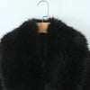 Big Fur Collar Belt Wool Coat Long Jacket