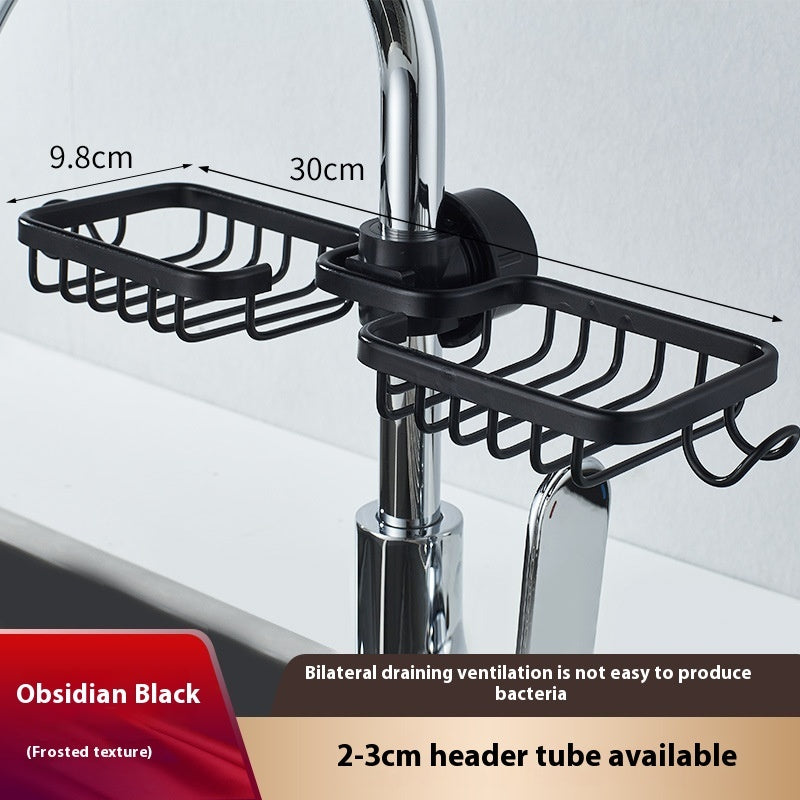 Kitchen Racks Hanging On A Faucet Household