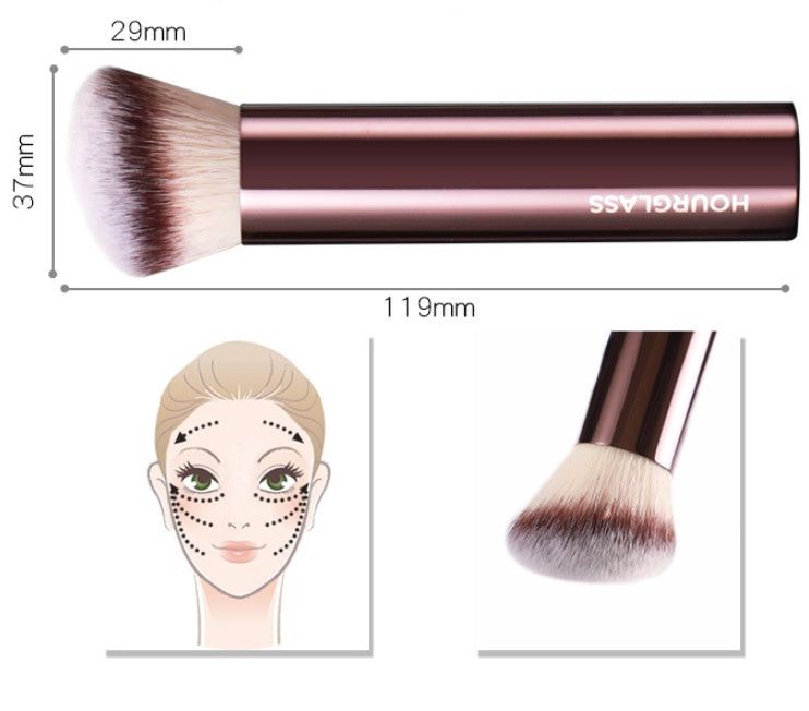 Inclined Flat Head Foundation Brush Makeup Beauty Tool