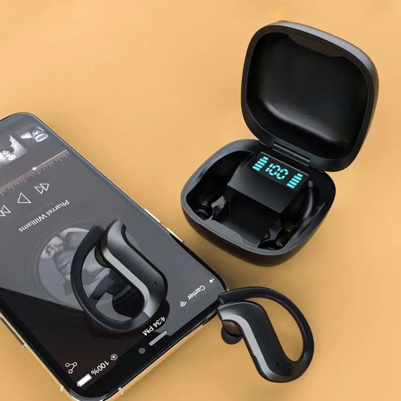 Digital Display Sports Running Wireless TWS Business Bluetooth Headset