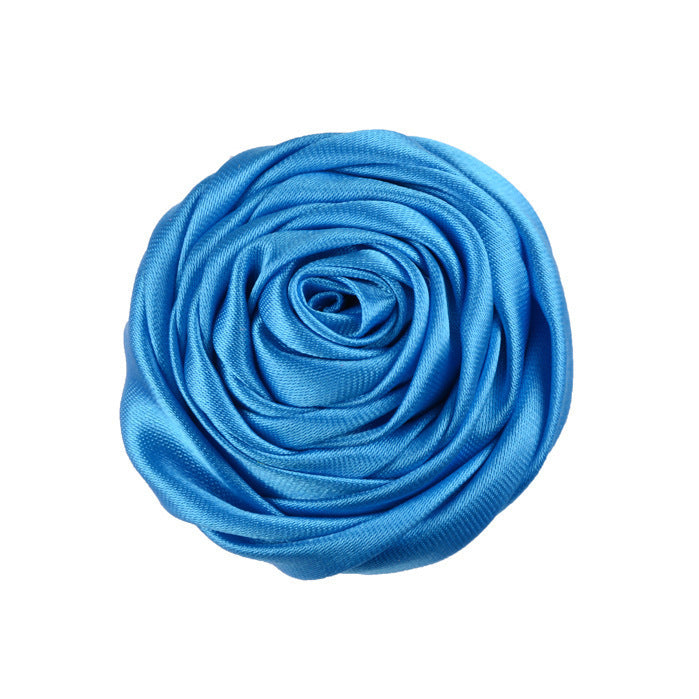 Rose Three-dimensional Bud Satin Fabric Flower Corsage Bridal Bouquet Ornament Accessories