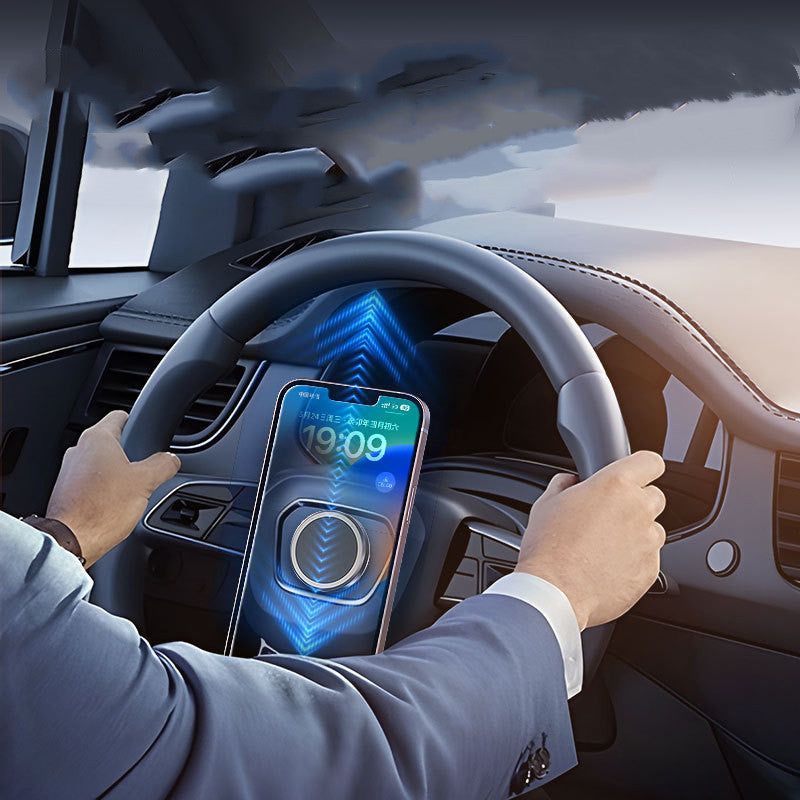 حامل هاتف محمول مبتكر يعمل بتقنية الامتصاص المغناطيسي المركزي