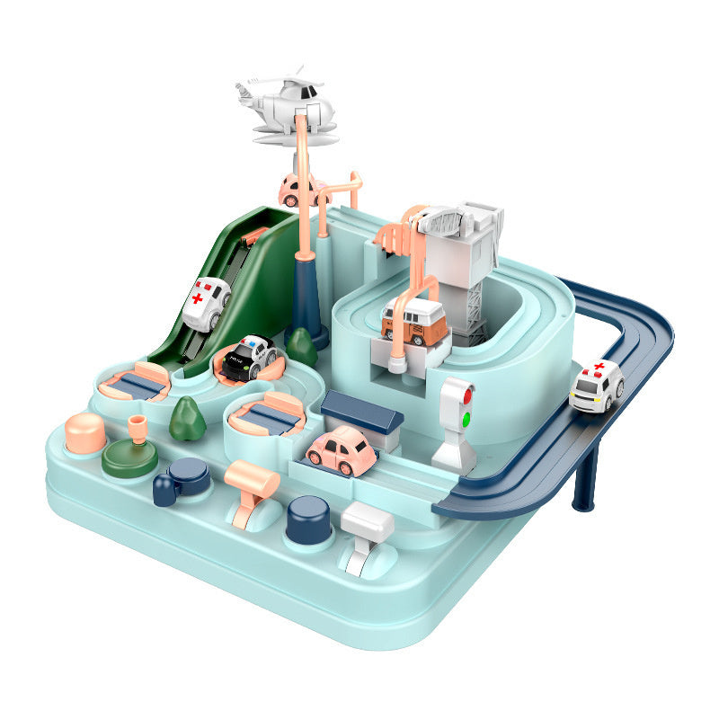 Cars Pass Through Big Adventure Parking Lot Rail Car Toy Car Track Kids Toy