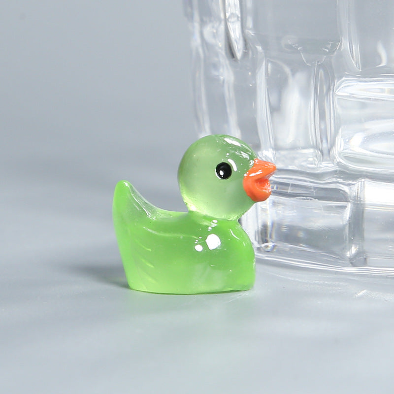 Resin Shrink Mini Little Duck Pendant