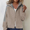 Faux Lamb Plush Thickened Fleece Thermal Hoodie Women