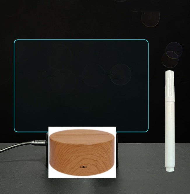 لوحة أكريليك ثلاثية الأبعاد مع إضاءة LED للوحة رسائل بخط اليد