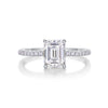 Selection - A Wedding Ring Set With Top-quality Moissanite S925 Silver And Platinum-plated Diamond Can Be Inspected With A Diamond Pen