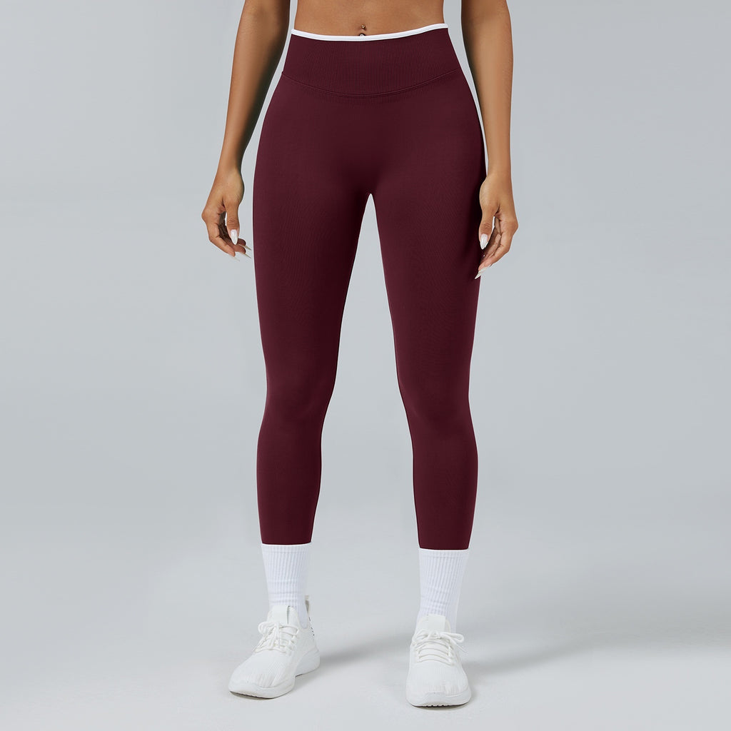 Seamless Knitted Tight High Waist Quick-drying Sports Yoga Pants
