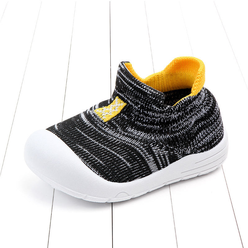 Spring Children''s Single Shoe Soft Sole Walking Shoes Non Slip Breathable Baby Shoes
