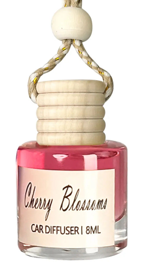 Car Scented Glass Bottle Rearview Mirror Pendant