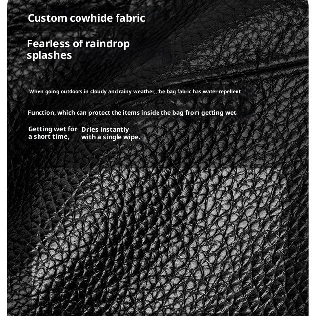 Genuine Leather Men's Belt Bag First Layer Cowhide Multi-functional Crossbody