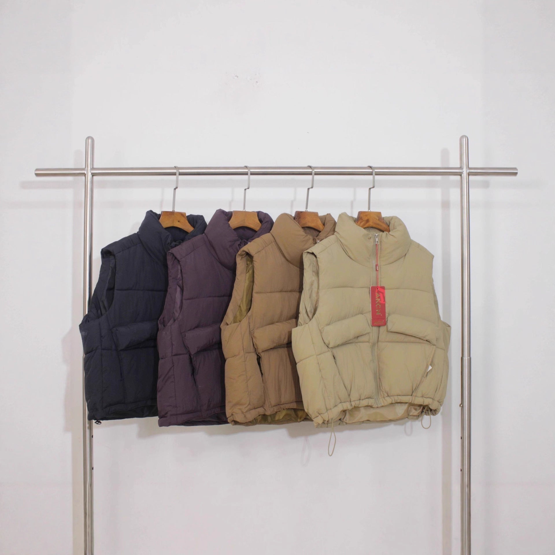 Outer Wear Waistcoat Jacket Vest Stand Collar