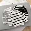 Fashion Children's Striped Pullover Long-sleeved T-shirt