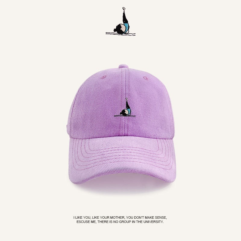 Women's Fashion Letter Embroidery Korean Sun-proof Peaked Cap