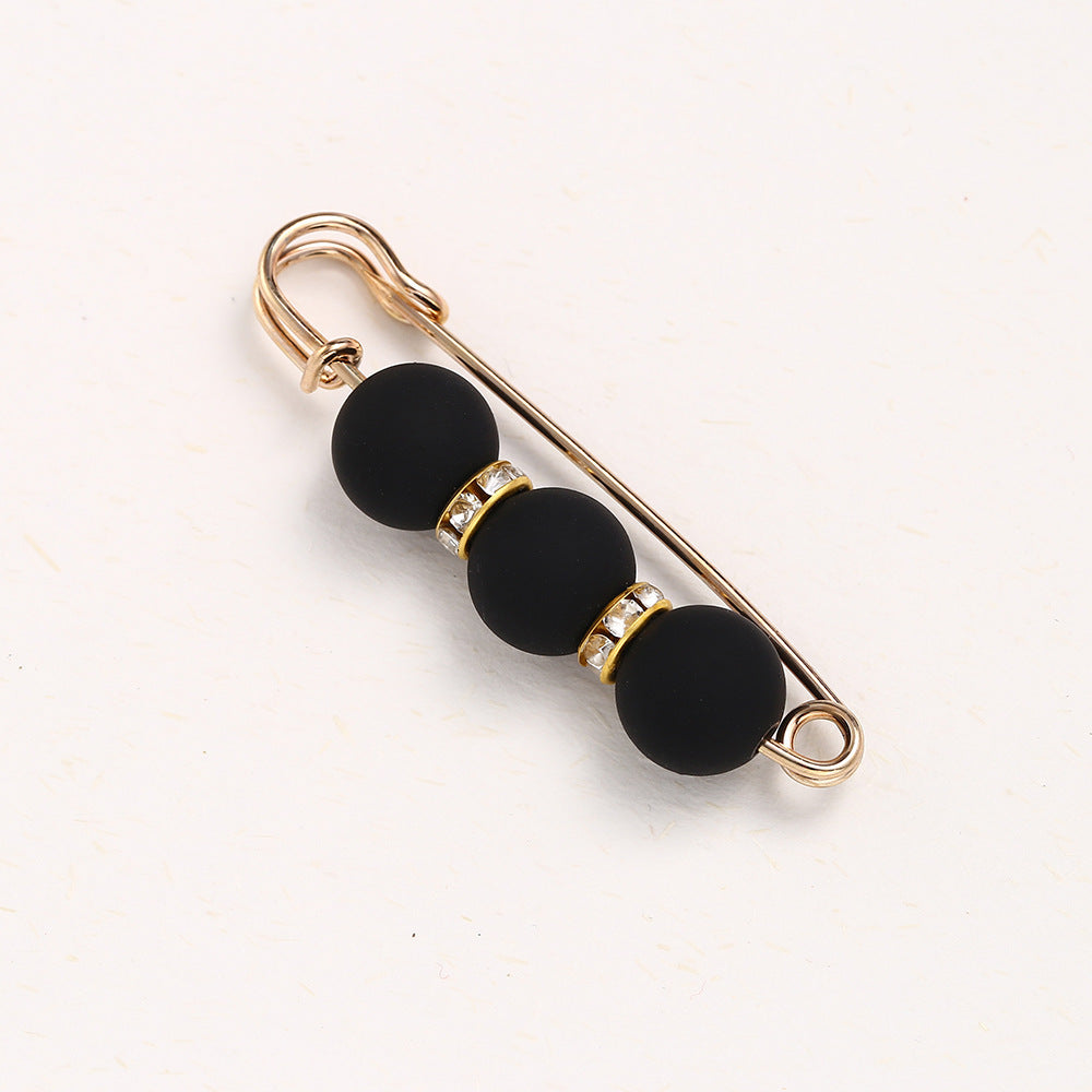 Cross-border Pearl Waist Of Trousers Pin Fixed Clothes Skirt Brooch Belt Buckle