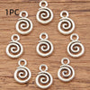 Double-sided Hollow Circle Pendant Alloy Ornament Small Accessories