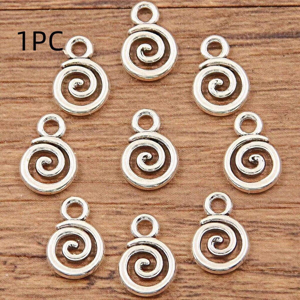Double-sided Hollow Circle Pendant Alloy Ornament Small Accessories