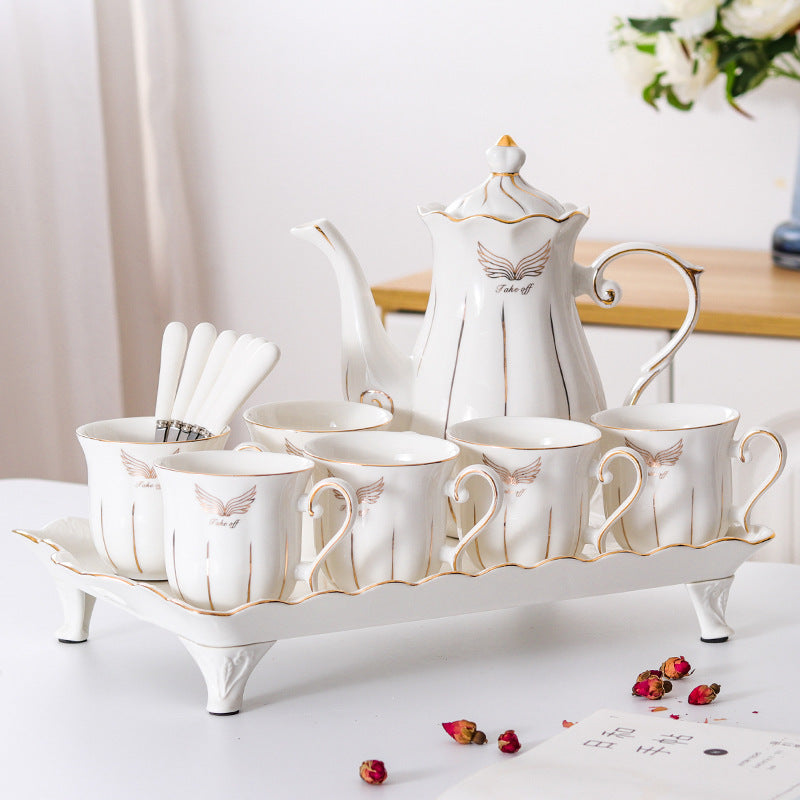 طقم مياه سيراميك بسيط لغرفة المعيشة كوب ماء