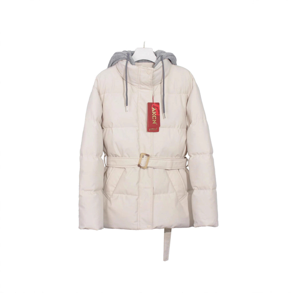 Elegant Hooded Cotton Jacket For Women