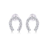 Seize Happiness - Earrings Set With Top-quality Moissanite S925 Silver And Platinum-plated Stud Earrings Are Fashionable And Trendy Accessories That Can Be Tested With A Diamond Pen