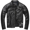 First Layer Cowhide Leather Coat Men's Stand Collar Motorcycle Clothing Youth