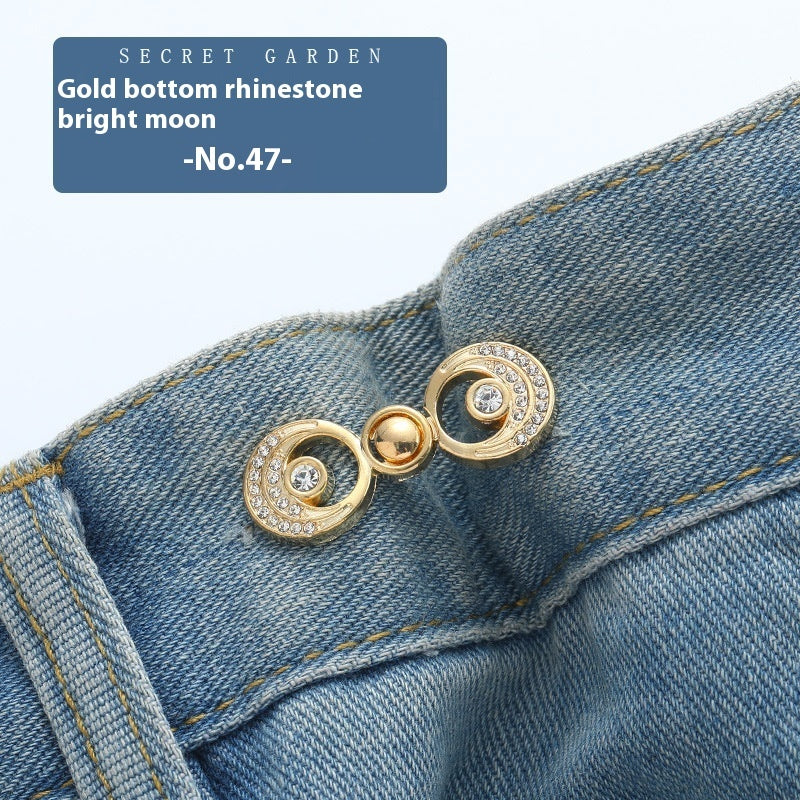 Waist Button Metal Buckle Nail-free Snap Fastener