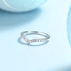 Embrace - A Wedding Ring Set With Top-quality Moissanite S925 Silver And Platinum-plated Diamond Can Be Inspected With A Diamond Pen