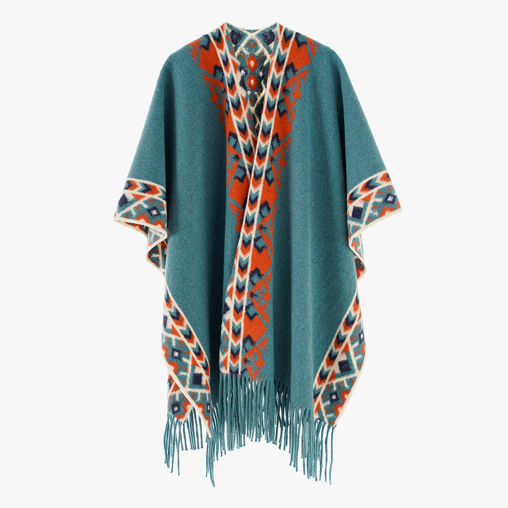 Travel Cloak Cashmere-like Double-sided Outer Scarf