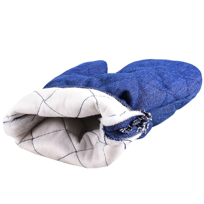 Silicone Insulation Microwave Oven Baking Gloves Protective Fabric