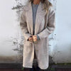 Women's Fall And Winter Lapels Long-sleeved Casual Jacket