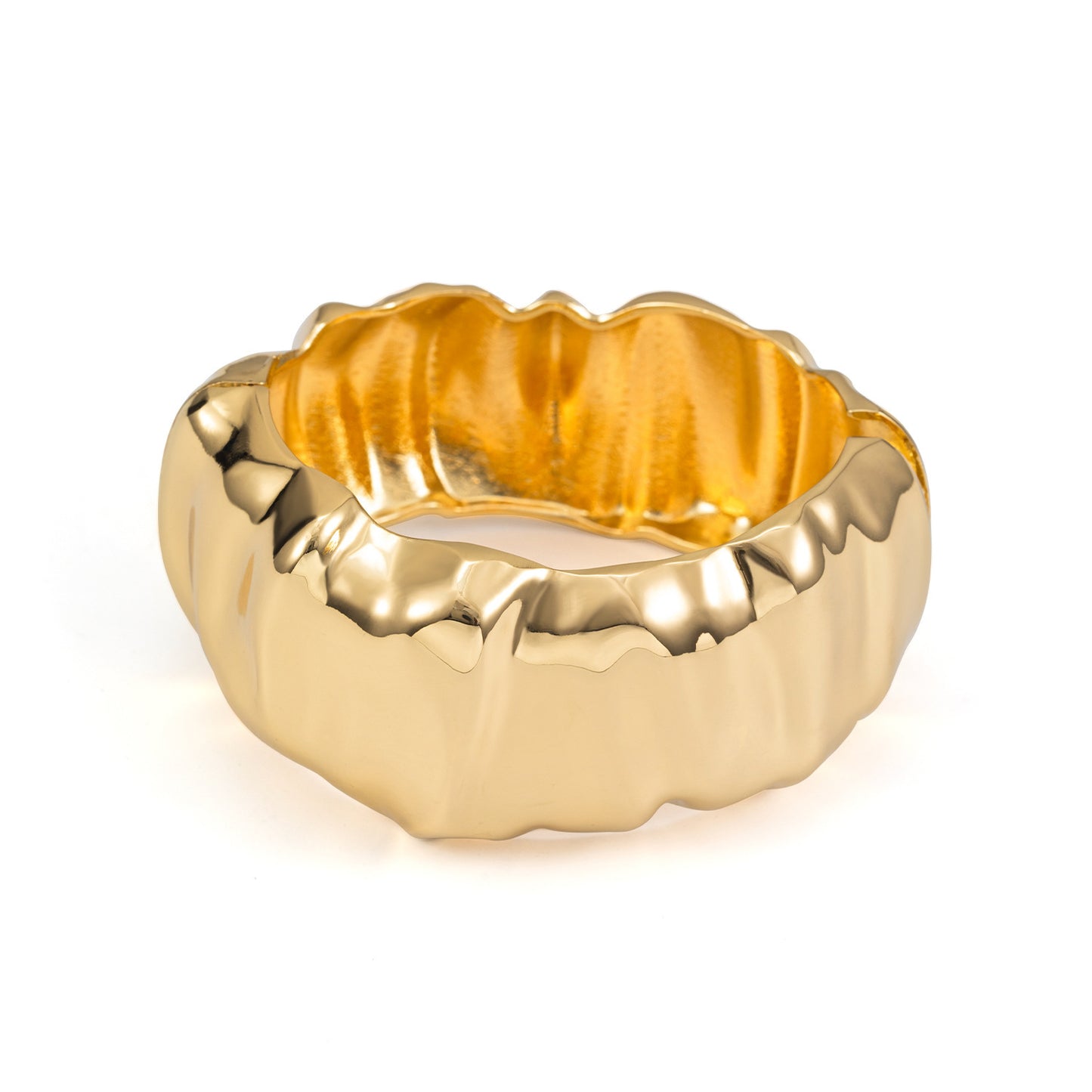 Irregular Open Wide Bracelet Female Exaggerated Twin