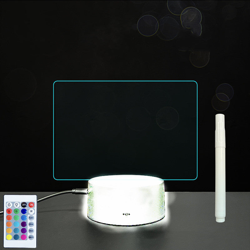 لوحة أكريليك ثلاثية الأبعاد مع إضاءة LED للوحة رسائل بخط اليد