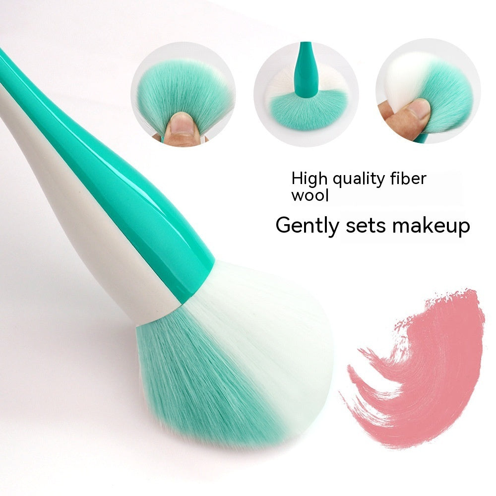 Small Waist Powder Brush Single Large Two-color Round Head