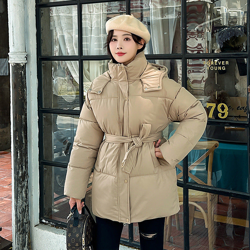Women's Mid-length Thickened Minority Fashion Temperament Cotton-padded Jacket
