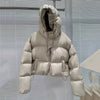 Down Cotton-padded Coat For Women Short Hood Cotton-padded Coat