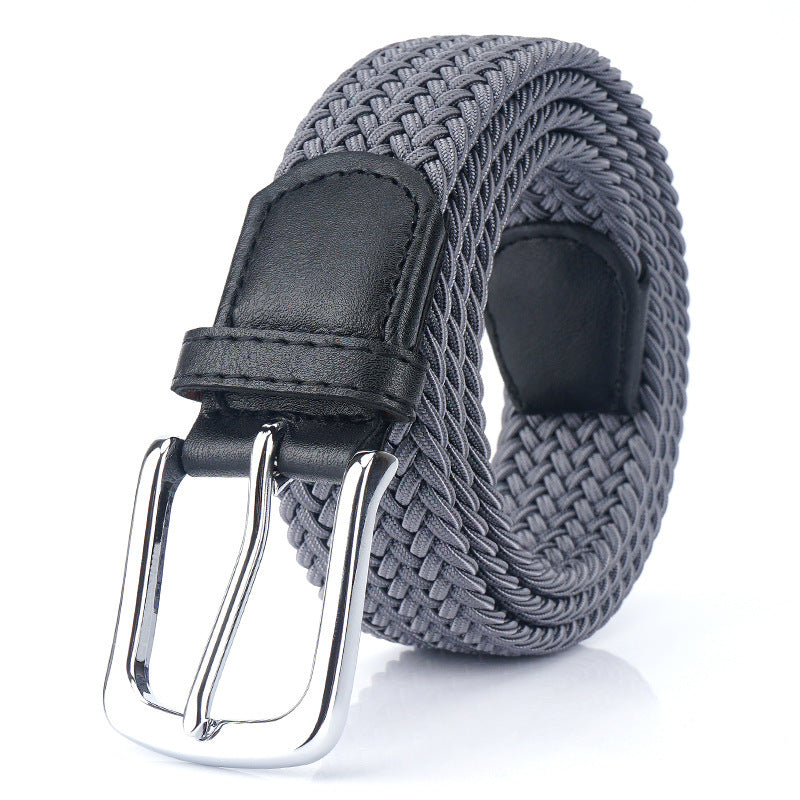 Silk Elastic Woven Elastic Men's Women's Belt Canvas Belt