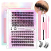 12 Rows Of 150 Segmented Lashes In Clusters